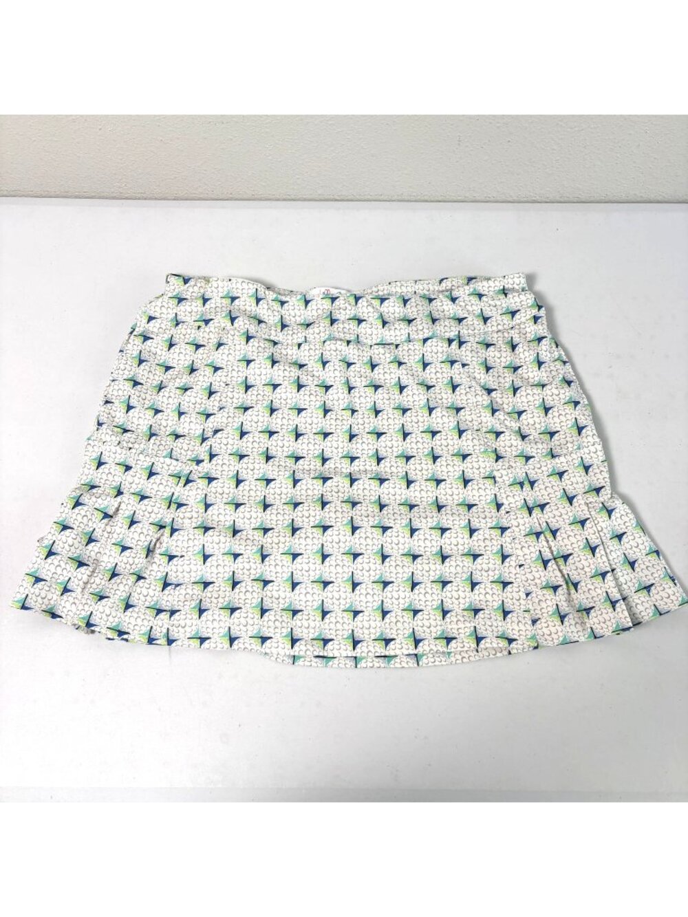 Lillie Green Skort Womens Petite M PM White Golf Ball Print Skirt Pickleball